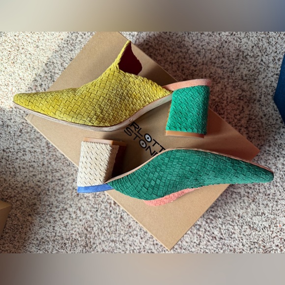 Charlotte Stone Vibrant Woven Mules - Picture 3 of 8